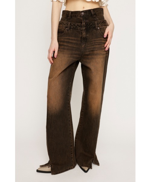 SLY（スライ） ジーンズ デニム デニムパンツ LAYERED STRAIGHT PT