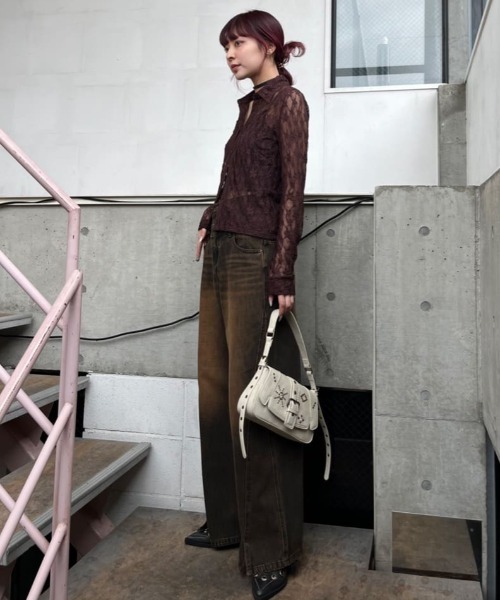 【SLY】LAYERED STRAIGHT DENIM パンツ SLY | 【1BUY5％OFF CAMPAIGN】LAYERED STRAIGHT DENIM パンツ