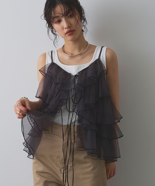 メゾンエシェルMaison Echelle⭐︎カラミチェックキャミソール