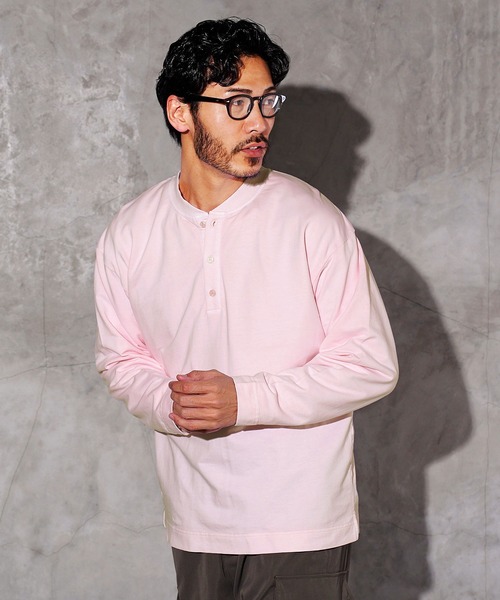 JIGGYS SHOP（ジギーズショップ） ヘンリーネック tシャツ フェード
