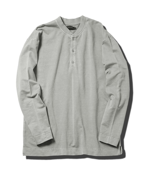 JIGGYS SHOP tシャツ フェード ピグメント染め ヘンリーネック