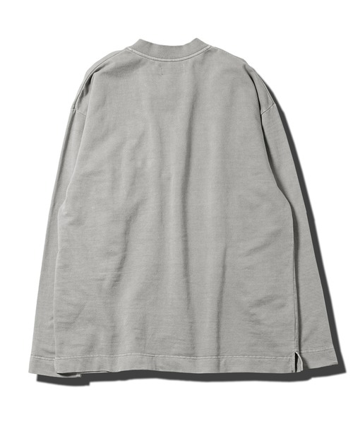 JIGGYS SHOP tシャツ フェード ピグメント染め ヘンリーネック ロンT