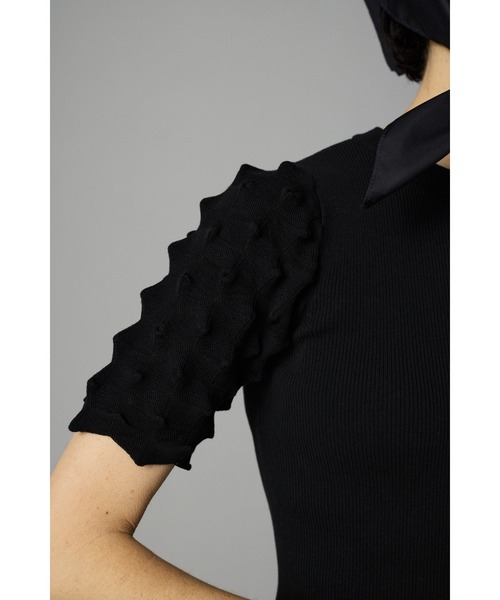 HeRIN.CYE ソーンスリーブニット　ブラック　完売カラー HeRIN.CYE ニット セーター Thorn sleeve knit tops ソーン