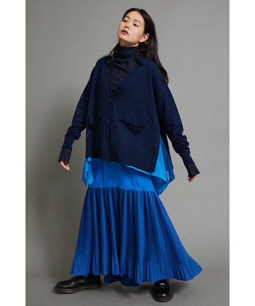 HeRIN.CYE ニットカーディガン FREE オレンジ レディース : ZOZOTOWN