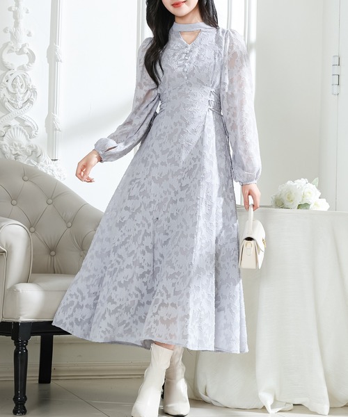 Lace Ladies（レースレディース） ワンピース シアー ジャガードレース