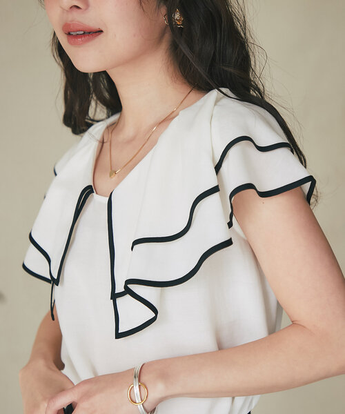 LAULA ブラウス La boutique Bonbon ブラウス シャツ 「最強愛されブラウス