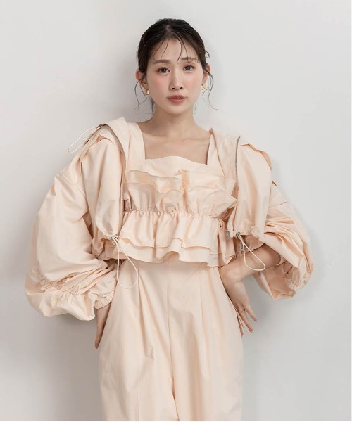 RANDA（ランダ） サロペット オーバーオール フリルデザイン