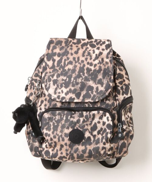 Kipling キプリング バックパック Kipling ミニ チャーム付 軽量 カジュアル ゴリラ ナイロン リュック・デイパック ベージュ ユニセックス kipling（キプリング） デイバック リュック Basic CITY ZIP MINI