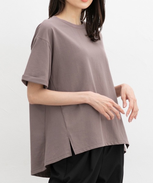 Honeys tシャツ 「ハニさら・接触冷感・UVカット」きれいめ