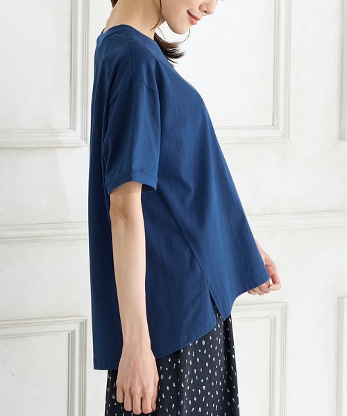 HANITA 売れ筋商品|||ハニタ Tシャツ トップス レディース Tops Blue きれいめTシャツ: トップス｜ハニーズ公式通販