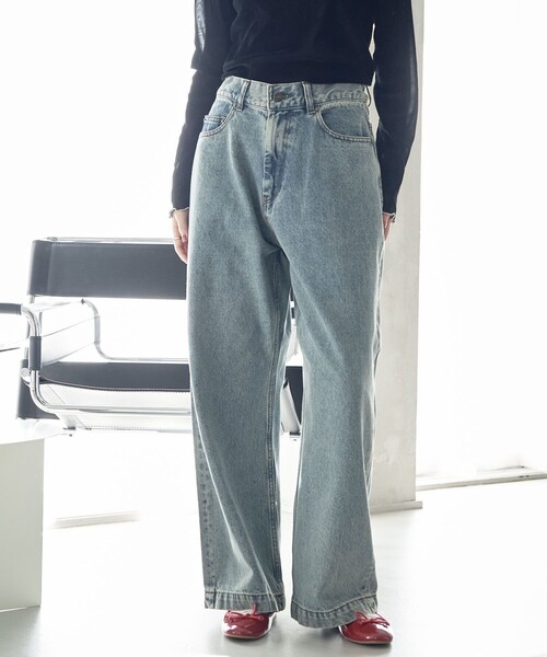 [FREAK'S STORE] Denim брюки MEDIUM голубой женский 