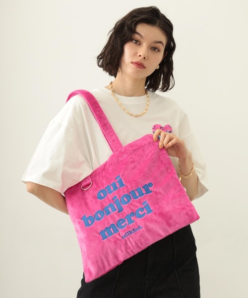 MILKFED.（ミルクフェド） トートバッグ LOGO FLUFFY BAG レディース 