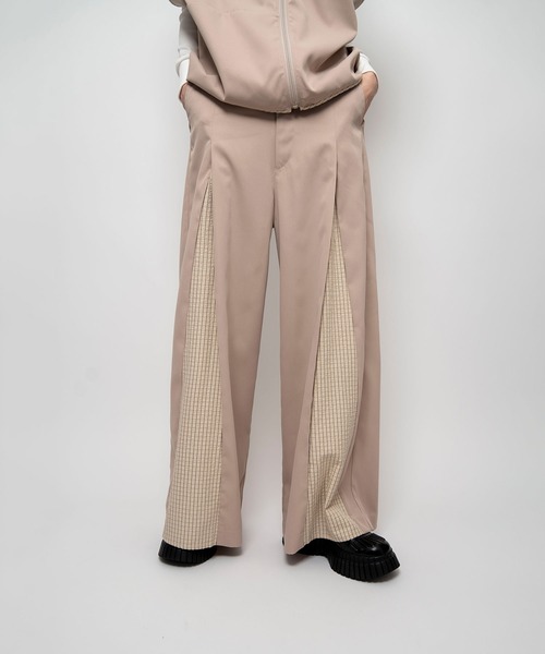 Nora Lily（ノラリリー） パンツ 「Nora Lily」2 material Tuck Drape
