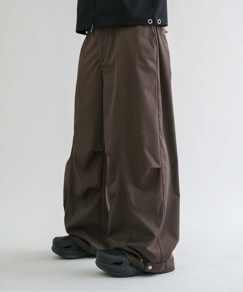 EPNK バギーパンツ epnok スラックス 「EPNK」Eyelet easy baggy slacks