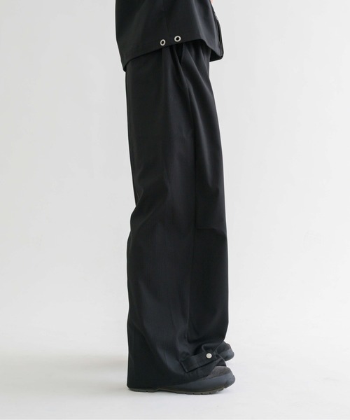 epnok スラックス 「EPNK」Eyelet easy baggy slacks