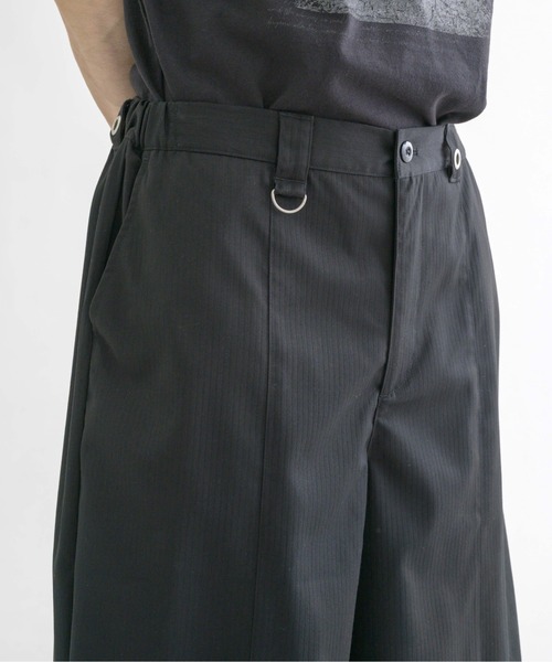 ワイドパンツ スラックス 「EPNK」Eyelet easy baggy slacks