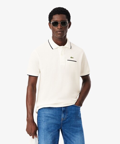 グスタフ■ラコステ LACOSTE 半袖シャツ ポロシャツ 2枚セット LACOSTE（ラコステ） ポロシャツ 半袖 L.12.12配色トリムライン 半袖