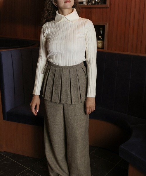 select MOCA（セレクトモカ） スラックス LARGE ブラウン レディース