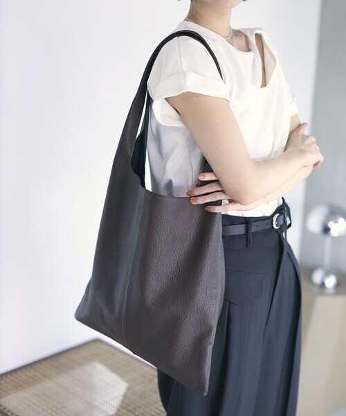 First hand レザートートバッグ　牛皮 Firsthand/Leather Marche Bag / レザーマルシェ / トートバッグ