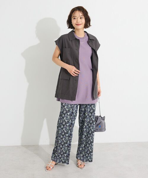 ブラックシンプルジレ　ハンドメイド CRAFT STANDARD BOUTIQUE ベスト ジレ ミリタリージレ