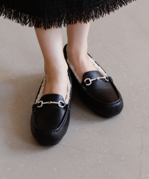 HIMIKO デッキシューズ モカシン 「HIMIKO」「撥水」ビジュービット