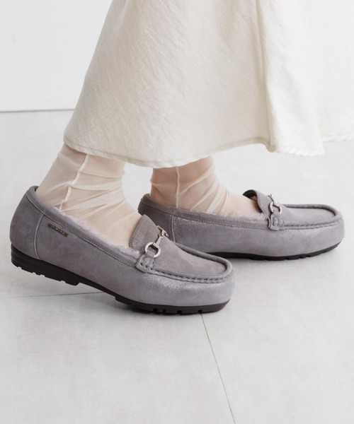 デッキシューズ モカシン 「HIMIKO」「撥水」ビジュービットふわふわモカシン/651320 レディース