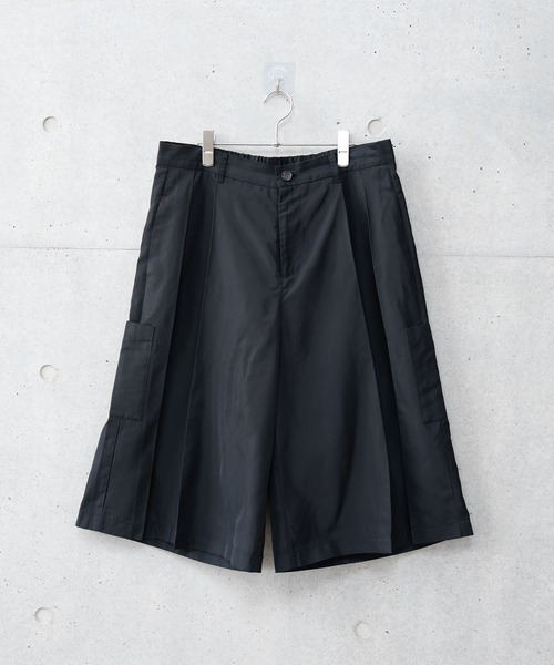 【送料無料】★AMOMENTO アモーメント タックショートパンツ ワイド 0 タック ショートパンツ レディース[品番：II000006804]｜Aimoon