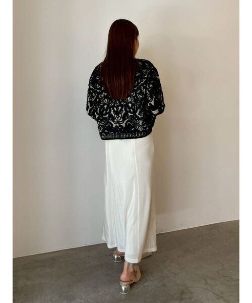 【新品未開封品】エンブロイダリーニットカーディガン MAISON SPECIAL カーディガン Life Word Embroidery Knit