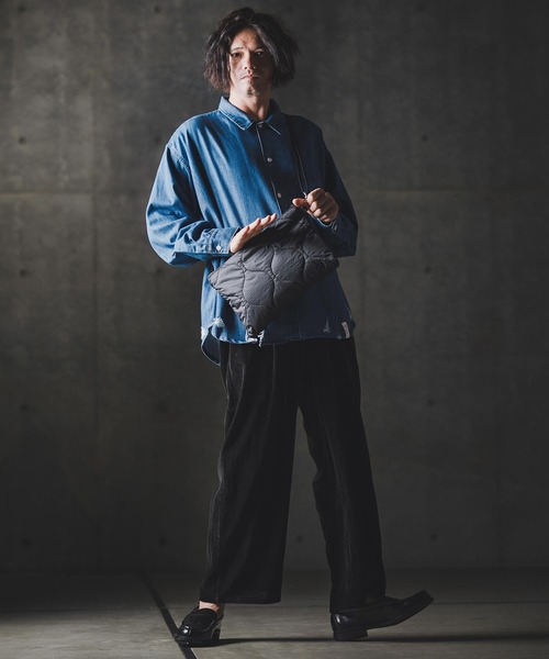 GLIMCLAP ワイドパンツ パンツ mp13873-Velour fabric wide-leg