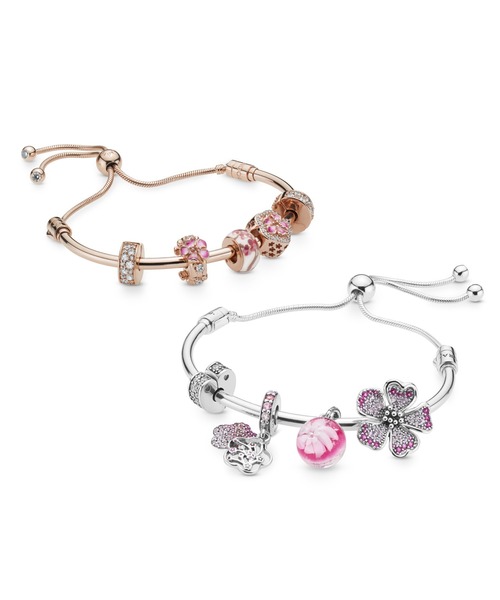 美品　pandora パンドラ　ブレスレット　ピンクゴールド　アクセサリー 美品 pandora パンドラ ブレスレット ピンクゴールド