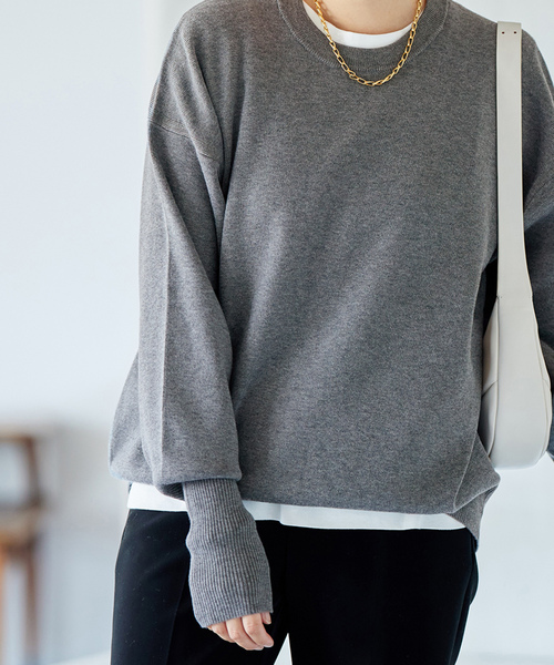 JOURNAL STANDARD（ジャーナルスタンダード） 長袖ニット FREE グレー