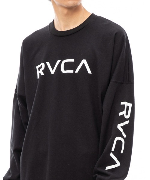 「RVCA」 長袖Tシャツ LARGE モスグリーン メンズ