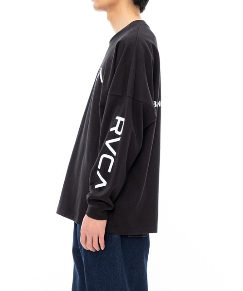 「RVCA」 長袖Tシャツ LARGE モスグリーン メンズ