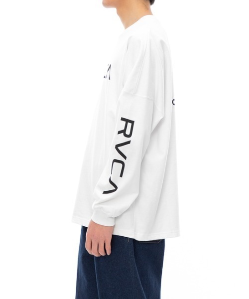 「RVCA」 長袖Tシャツ LARGE モスグリーン メンズ