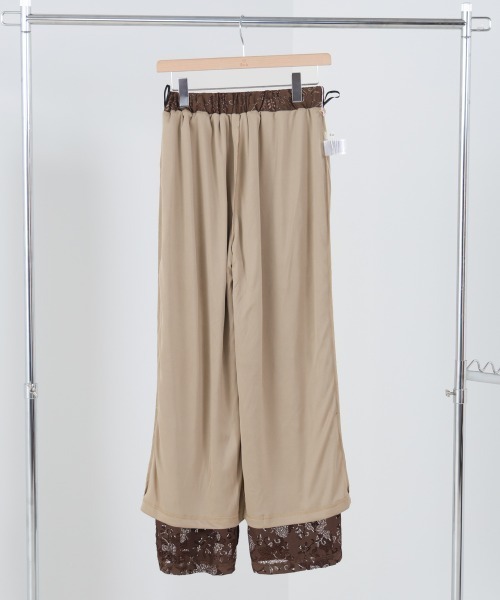 BAB（バブ） パンツ 「S・Mサイズ展開」フラワーレースリラックス