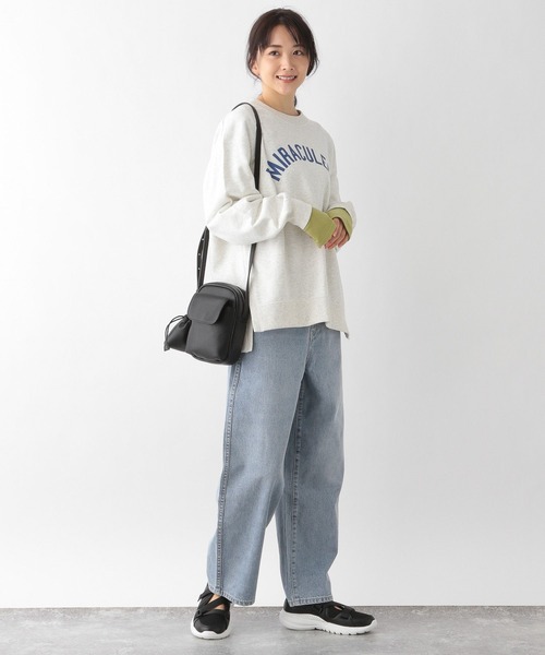 「GLOBAL WORK」 加工デニムパンツ LARGE ブルー レディース