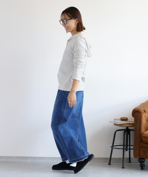 cepo（セポ） tシャツ ヘンリーネックパーカーカットソー レディース