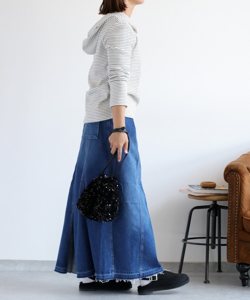 トップス Ponponpon cepo（セポ） tシャツ ヘンリーネックパーカーカットソー レディース