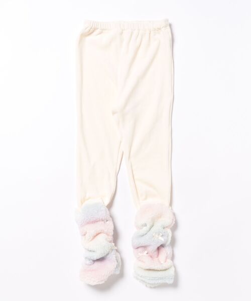 Crescent パンツ 裾ボアベロア裏起毛レギンス キッズ 子供服 女の子