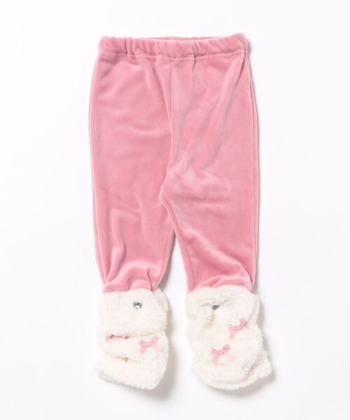 Crescent パンツ 裾ボアベロア裏起毛レギンス キッズ 子供服 女の子