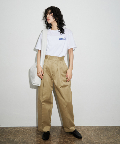 「ADAM ET ROPE'」 チノパンツ 36 ブラック系その他 レディース