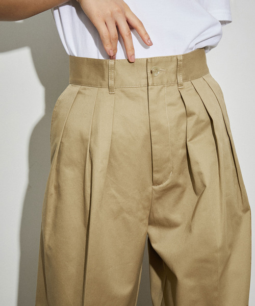 「ADAM ET ROPE'」 チノパンツ 36 ブラック系その他 レディース