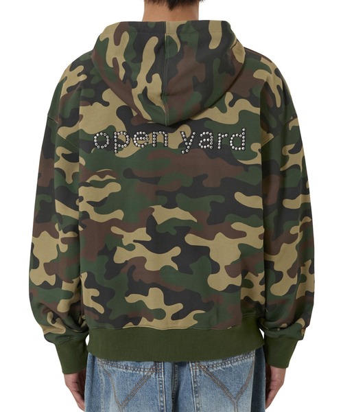 OY（オーワイ） パーカー 「OY/オーワイ」LAYERED STUD HOODIE ZIP UP