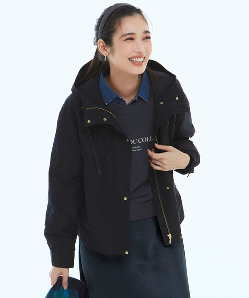 23区（ニジュウサンク） マウンテンパーカー 40 ブラック レディース