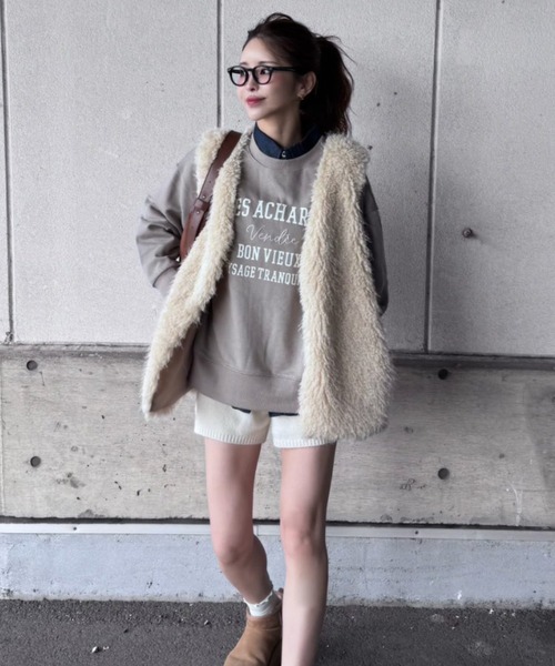 LBC（エルビーシー） ベスト ジレ ファーベスト レディース : ZOZOTOWN