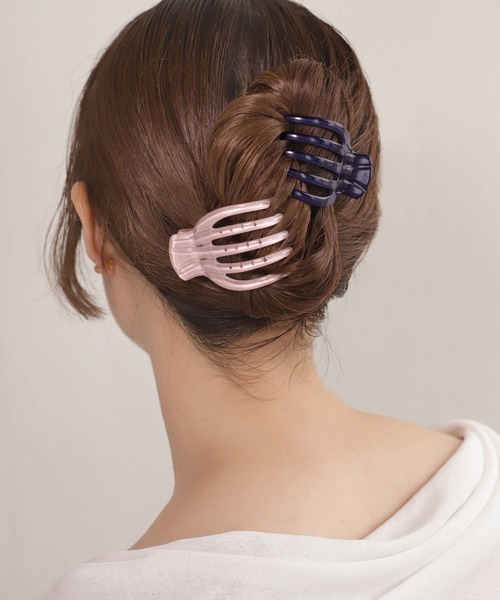 ANEMONE（アネモネ） ヘアクリップ フランス製カラーサイドバンス