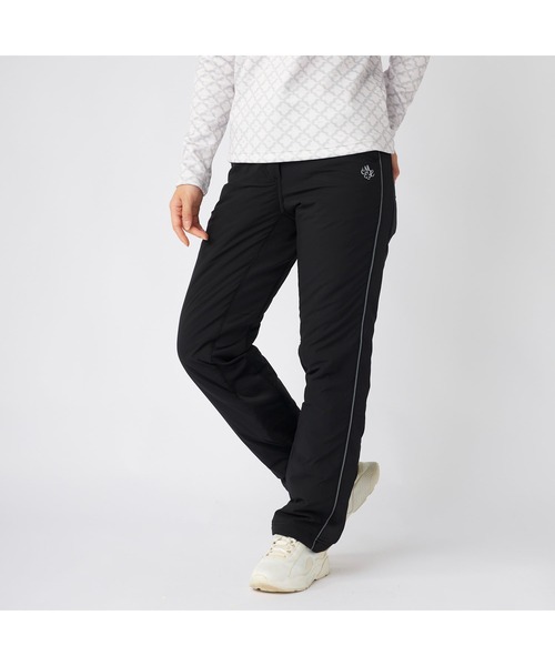 and per se 中綿入り　ブラックレディースパンツLL and per se（アンパスィ） パンツ エアロカプセル中綿パンツ