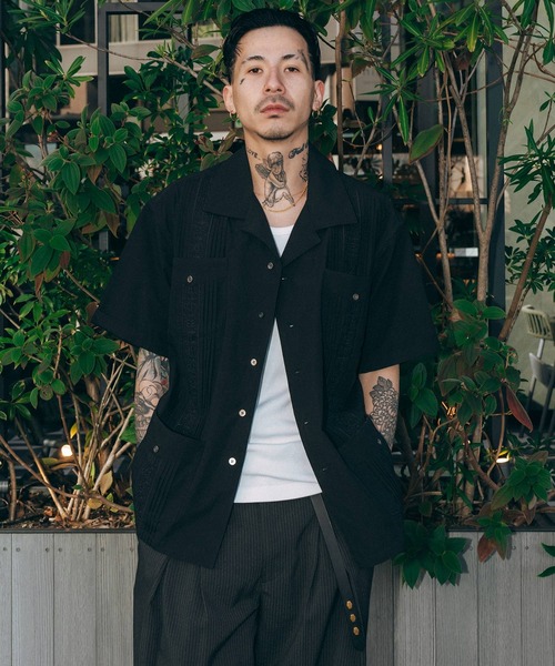 「Subciety」 半袖シャツ X-LARGE ブラック メンズの画像