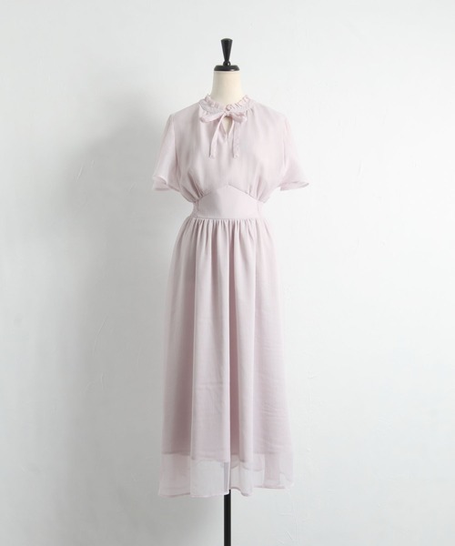 「tocco closet」 半袖ワンピース M ピンク系その他 レディース_画像2