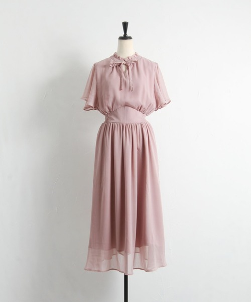 「tocco closet」 半袖ワンピース M ピンク系その他 レディース_画像4